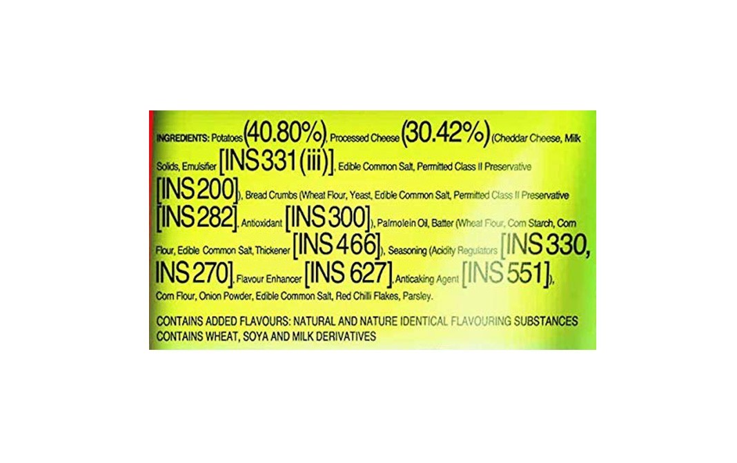 Mccain Potato Cheese Shotz    Pack  400 grams
